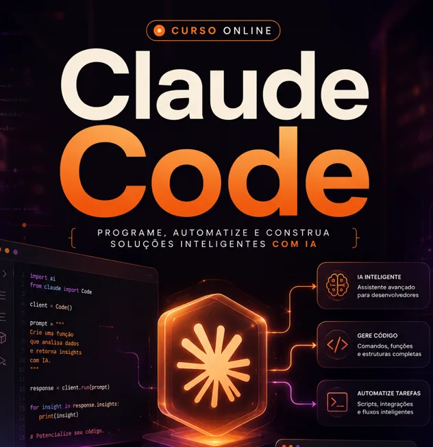 Curso Claude Code: programe, automatize e construa soluções inteligentes com IA
