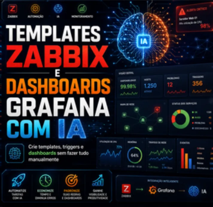 Templates Zabbix e Dashboards Grafana com IA